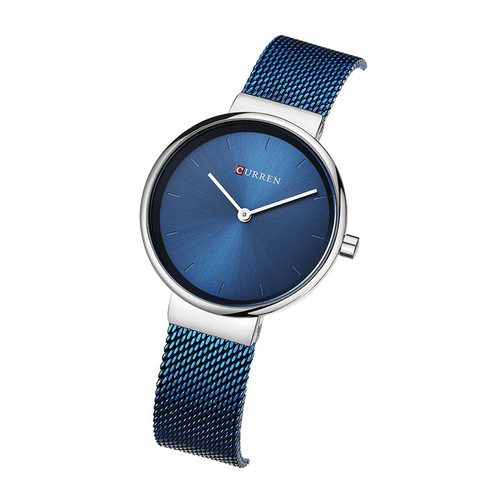 CURREN 9016 fashionable new water quartz watch women's mesh belt casual business pointer watch