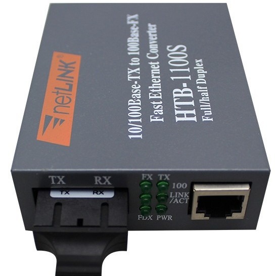 单模双纤外置光纤收发器20km网络交换