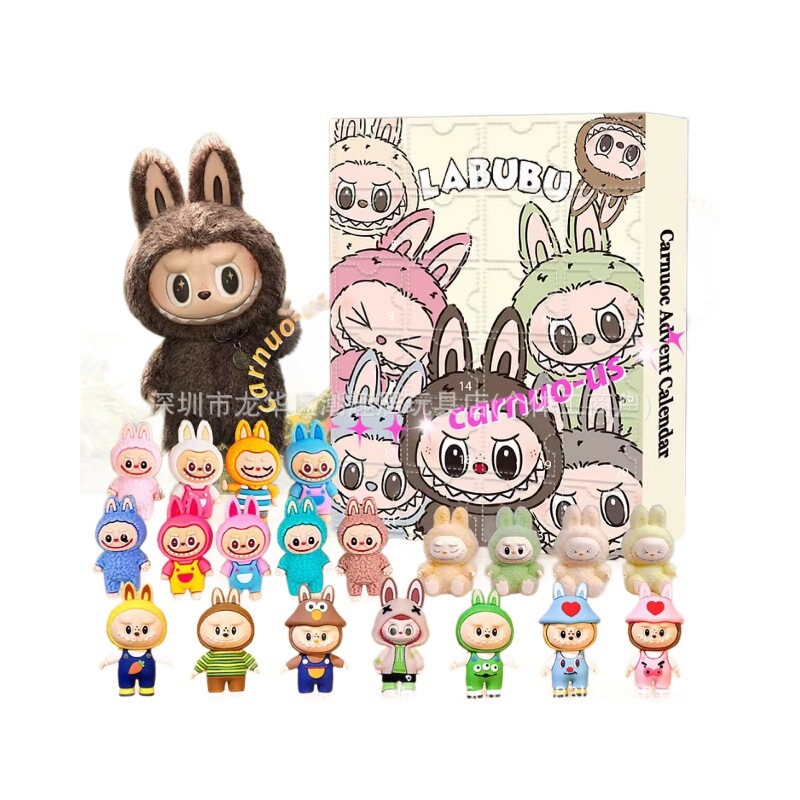 跨境货源拉布盲盒Labubu 2025 Advent Calendar 24 Little Doors|undefined