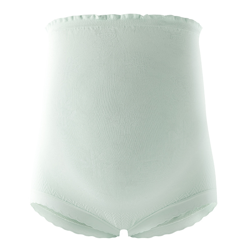 Cuidado de la ropa interior para mujeres embarazadas, entrepierna de seda, embarazo medio y tardío, cintura alta, abdomen, ropa interior delgada de verano, refrescante