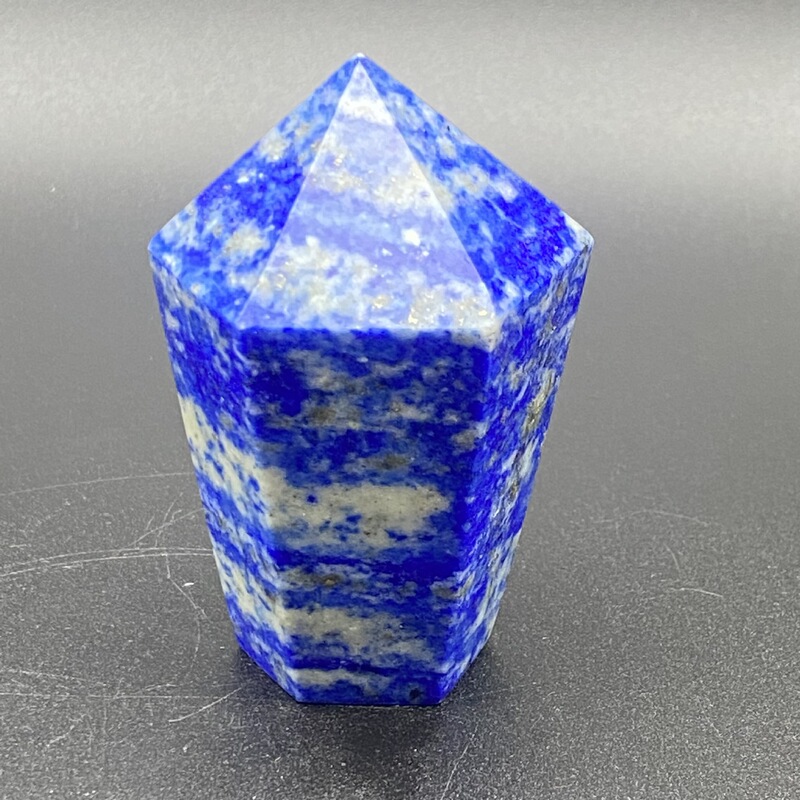天然青金石柱子水晶摆件雕刻件桌面摆件手工雕刻件装饰直 买一送一 图 5