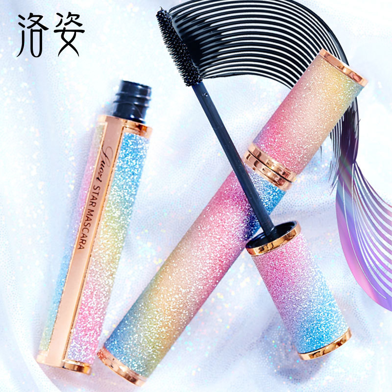 洛姿星空炫彩睫毛膏 防水防汗4D纤长自然卷翘女 快手直播彩妆批发