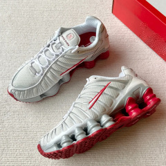 クロスボーダーShox TLスニーカー円筒エアマット通気ネット男性靴緩震低助レジャーランニングシューズ