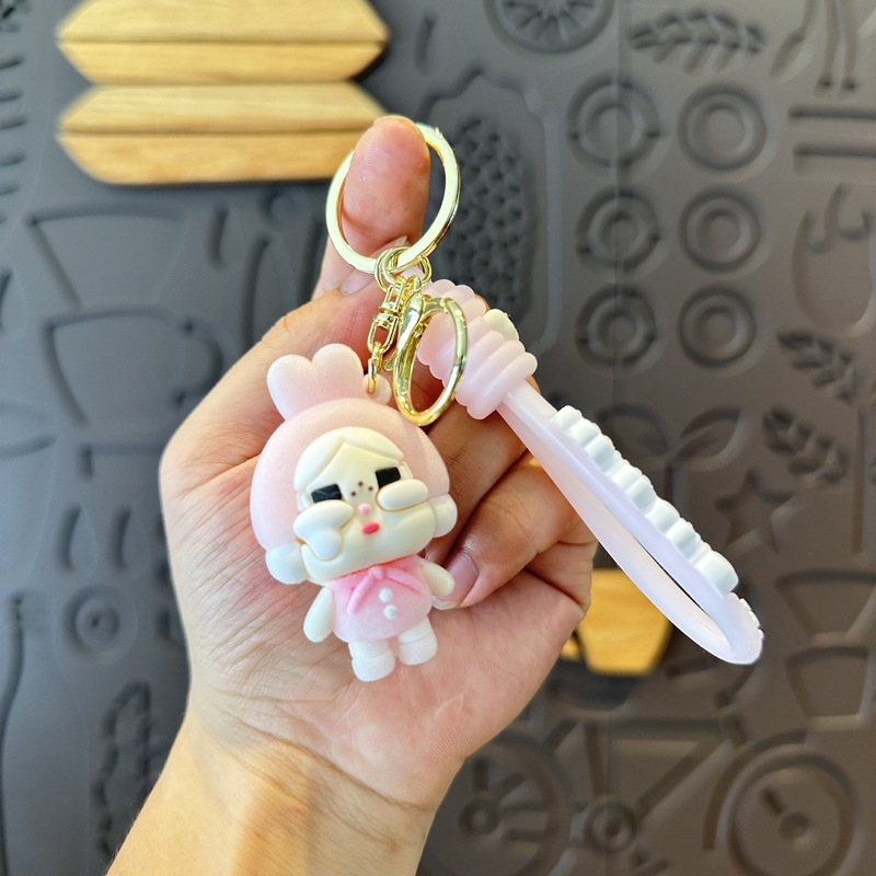 可爱卡通创意植绒流泪萌娃娃潮流玩具摆件书包挂件钥匙链圈娃娃机|undefined