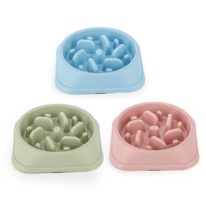 Миска для медленного кормления для собак, миска для собак, противоскользящие товары для домашних животных, щенки, собаки маленького размера, миска для еды, предотвращающая удушье, миска для кошачьей еды, одна миска, средний размер