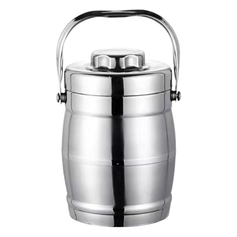 Stainless Steel Vacuum Heat Preservation Pot Large Capacity Lunch Box Portable Multi-Layer Student Bento Heat Preservation Pot