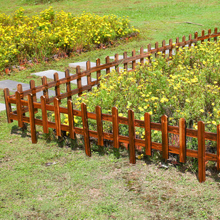 Garden Vegetable Garden Anti-Corrosion Wood Fence Guardrail Railing Fence Small Fence Fence Flower Bed Fence Outdoor Outdoor