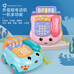 Baby toy telephone landline boy baby music story multi-functional puzzle early education 1 year old 2 little girl