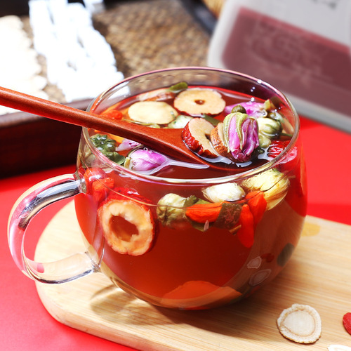 Ginseng Ejiao Goddess Tea Longan Red Dates Wolfberry Tea Gift Box Healthy Small Canned Tea Factory Direct Selling Small Canned Scented Tea