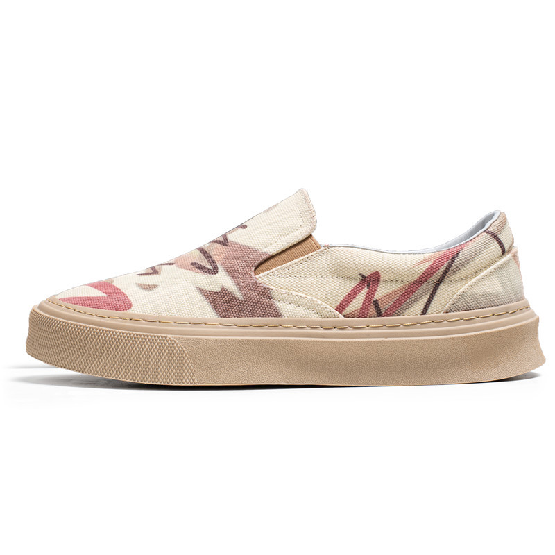 Herren Slip-on Canvas Schuhe Bequeme Stoffschuhe Für Den Sommer_voghion.com