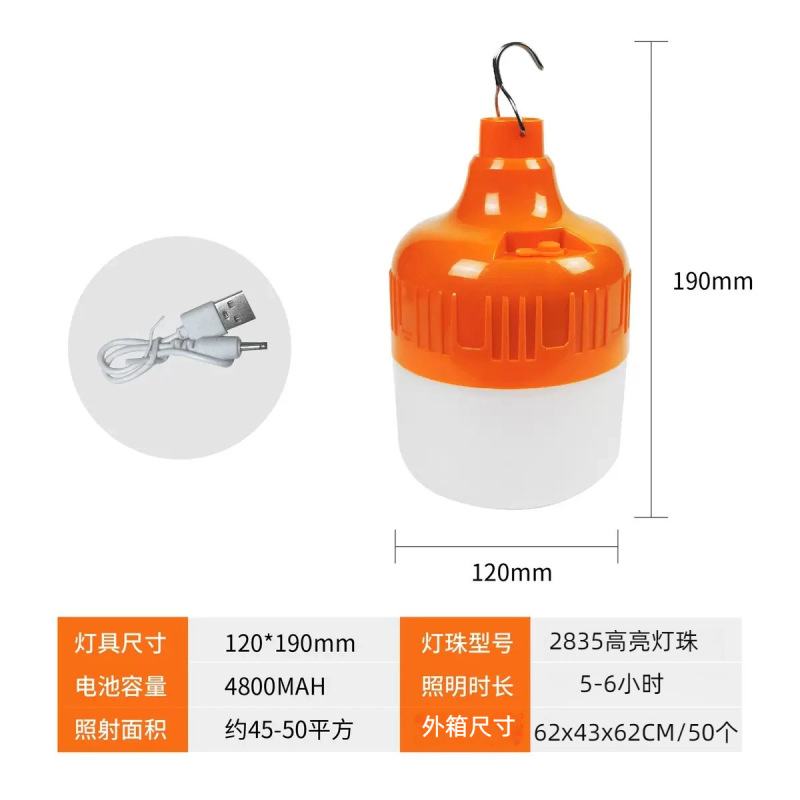 批发价摆摊夜市灯不插电超亮led照明灯无线户外应急锂电池露营灯|undefined