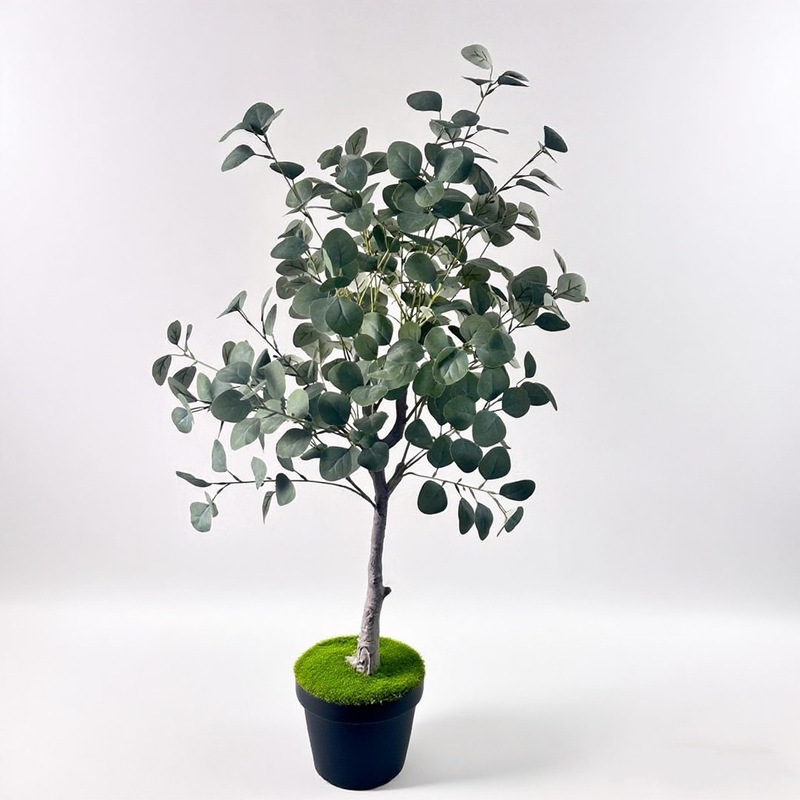 Eucalyptus Money Tree Indoor Scandinavian Ins Modern Minimalist Style Popular Floor-Standing Green Plant Potted Plant