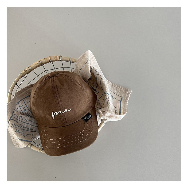 Sombrero para bebés primavera y otoño sombrero de sombra de pato estilo coreano bordado simple onda personalidad infantil vestido casual sombrero de béisbol