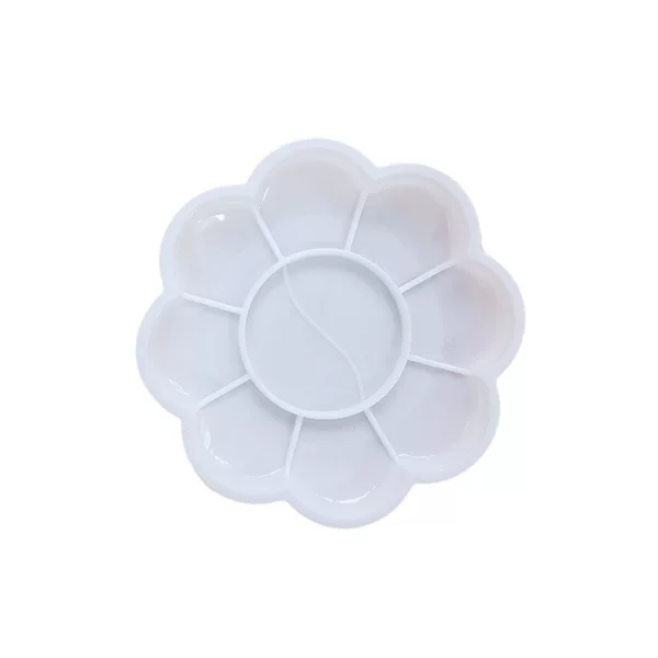 Source Spot 8.3cm Small Plum Blossom Palette Art Painting Palette Plum Blossom Palette Palette Gouache Paint Palette
