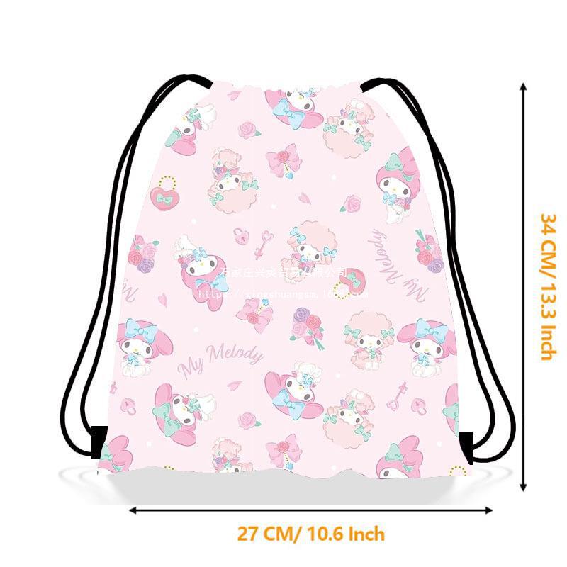 美乐蒂束口袋  美乐蒂儿童生日派对抽绳双肩背包袋便携收纳袋跨境