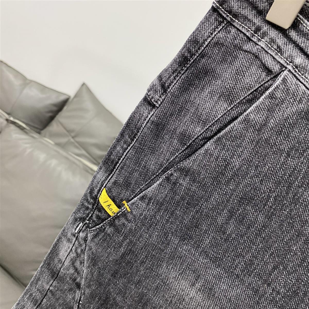 Short en jean délavé élastique Ash pour hommes, marque tendance d'été, mince, nouveau, polyvalent, coupe slim, populaire, version coréenne cinq_voghion.com