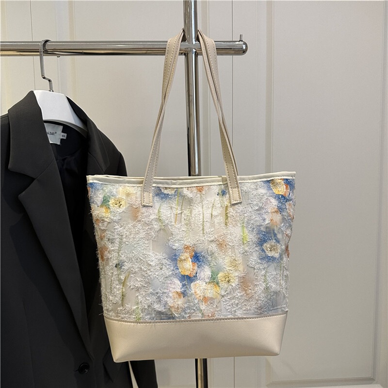 2025 New Chinese Style Literary Ink Painting Small Fresh Women's Shoulder Bag Large Capacity Handbag Fairy Tote Bag 2025 New Chinese Style Literary Ink Painting Small Fresh Women's Shoulder Bag Large Capacity Handbag Fairy Tote Bag