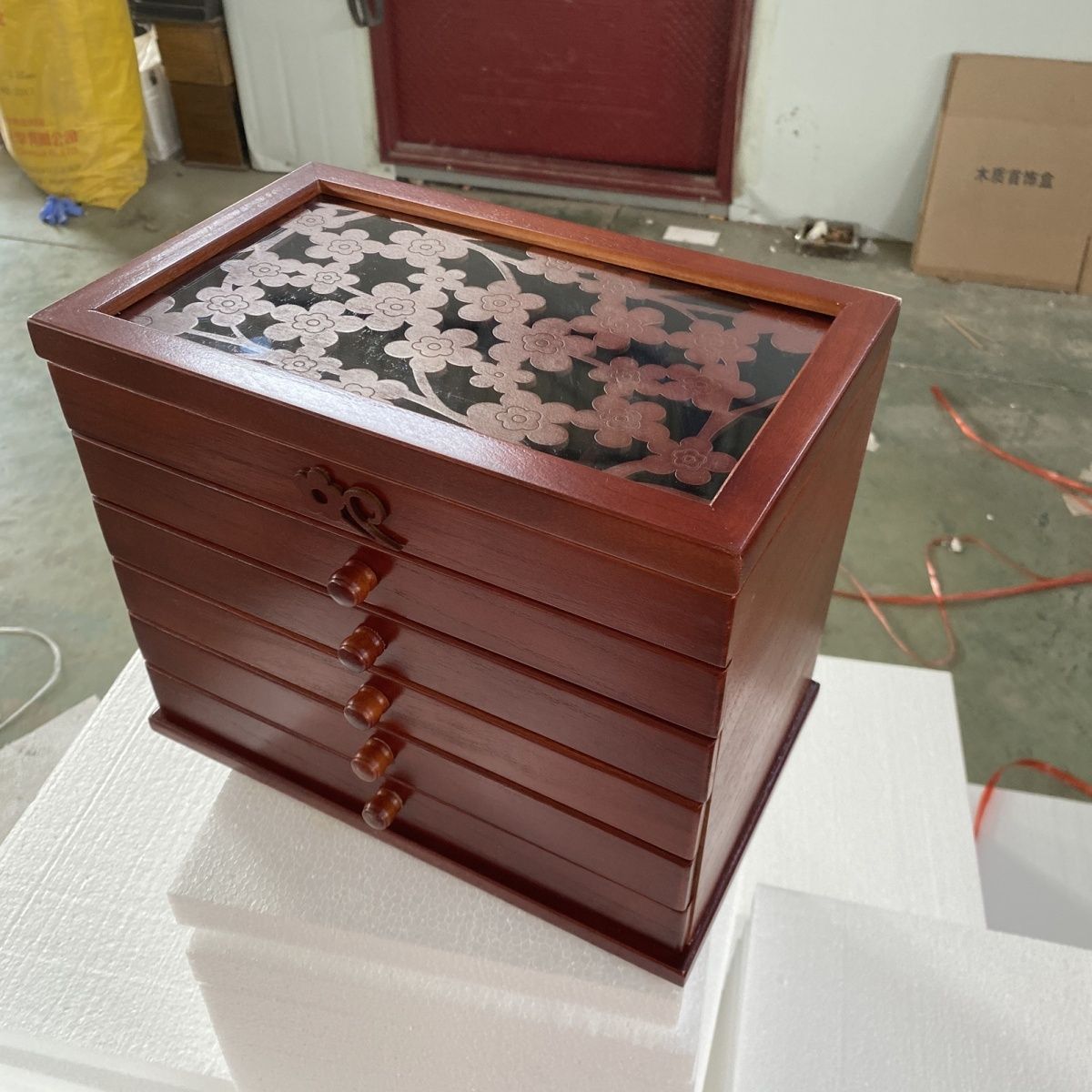 Defective Product Processing Solid Wood Jewelry Box with Slight Defects and Moderate Defects Jewelry Storage Box Multi-Layer Large-Capacity Pill Box