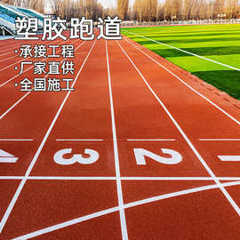 厂家定制混合型塑胶跑道epdm橡胶颗粒学校户外运动场PU聚氨酯跑道