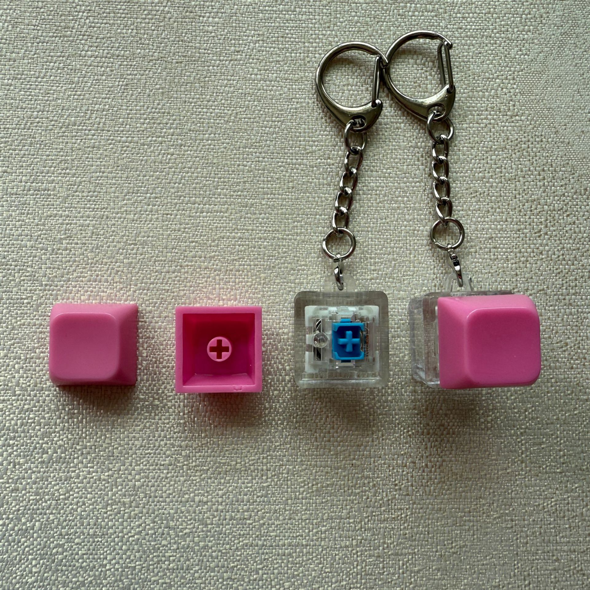 Pequeña cadena d transparente de un solo clic 24