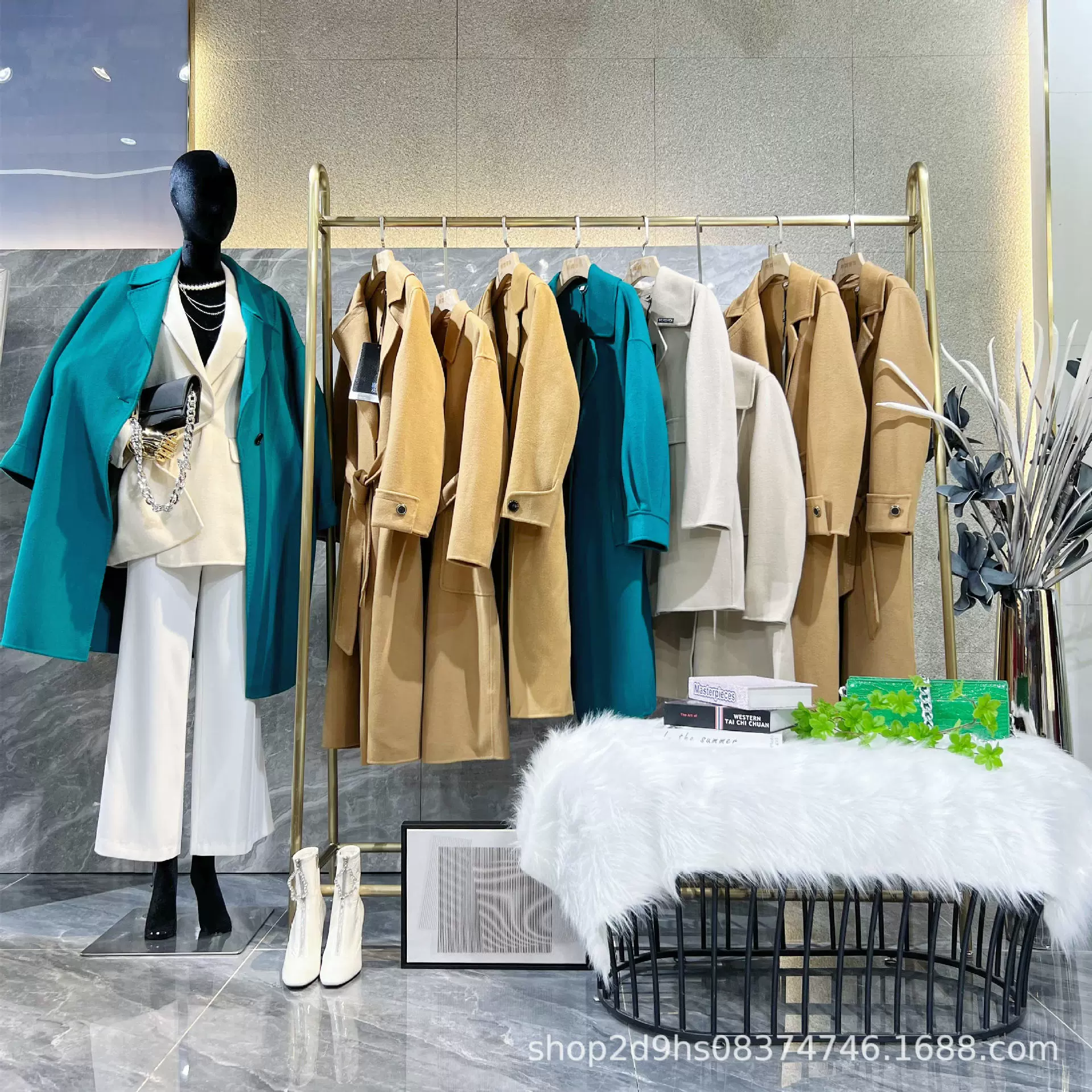 Элитное кашемировое пальто из шерсти, женская куртка от крупного бренда, распродажа, финальный склад, физическая трансляция