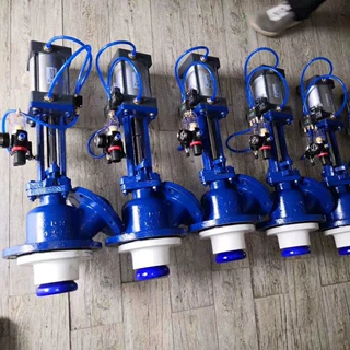 搪瓷气动放料阀DCS PLC气动测温阀气动上展阀搪瓷上展阀搪瓷阀
