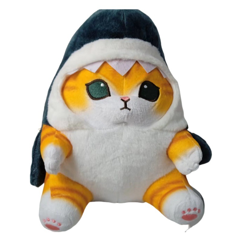 Tiburón japonés gato Camarón frito colgante juguete de peluche máquina de agarre muñeca de juguete para niños