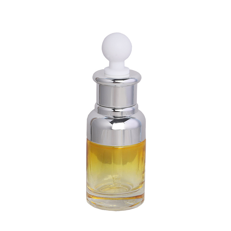Botella de aceite esencial de vidrio botella cuentagotas cabeza de plástico botella de esencia líquida original salón de belleza maquillaje botella vacía 40ml30ml20ml