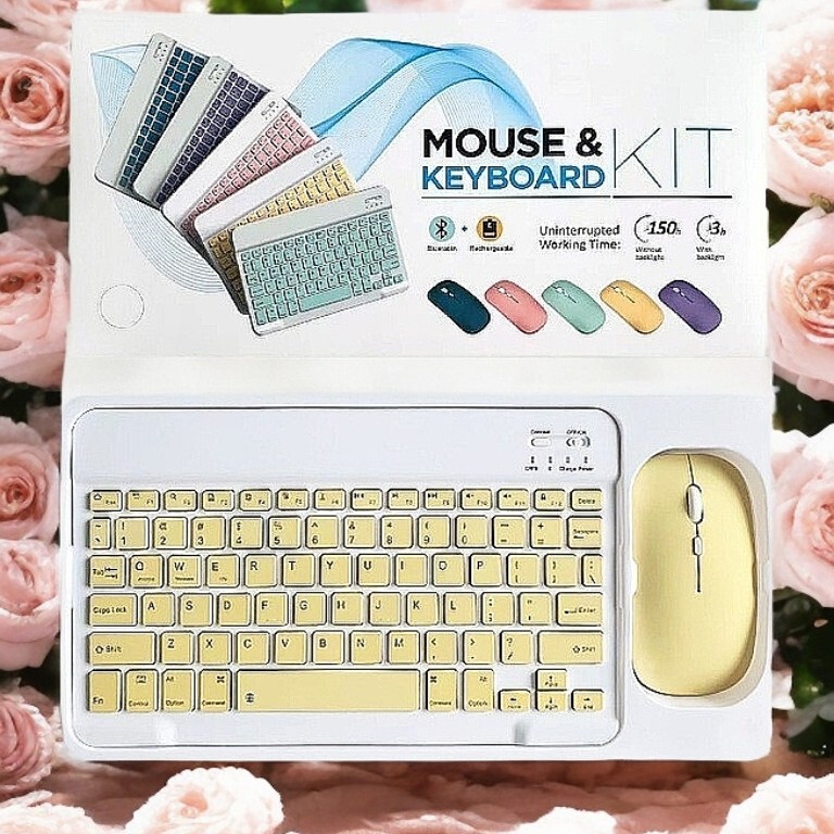 Portable wireless bluetooth keyboard tablet dedicated mobile phone ipad learning machine universal external mouse keypad