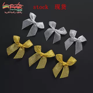 金葱蝴蝶结金色银色金葱带DIY圣诞用品礼盒装饰蝴蝶结金葱蝴蝶结