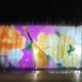 一维二维摇摆喷泉水幕电影旱地水帘激光投影制作安装工厂户外大型