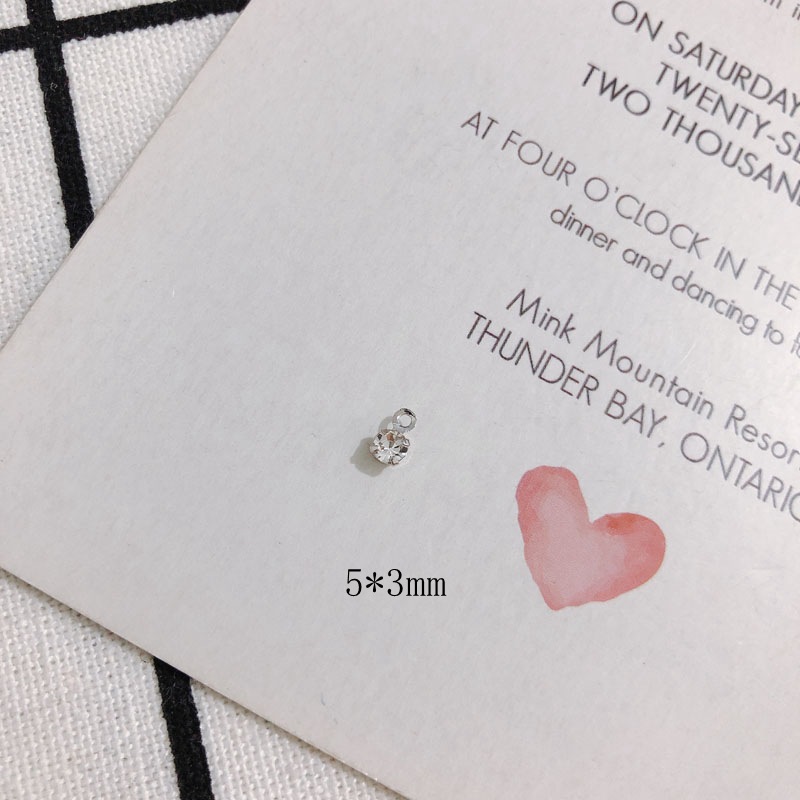 Colgante sencillo de 3mm Blanco K