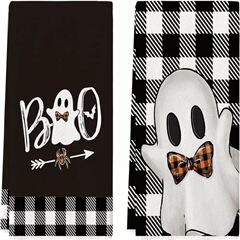 Amazon ベストセラー ハロウィン シリーズ マイクロファイバー タオル クロスボーダー プリント ホーム キッチン タオル メーカー直販