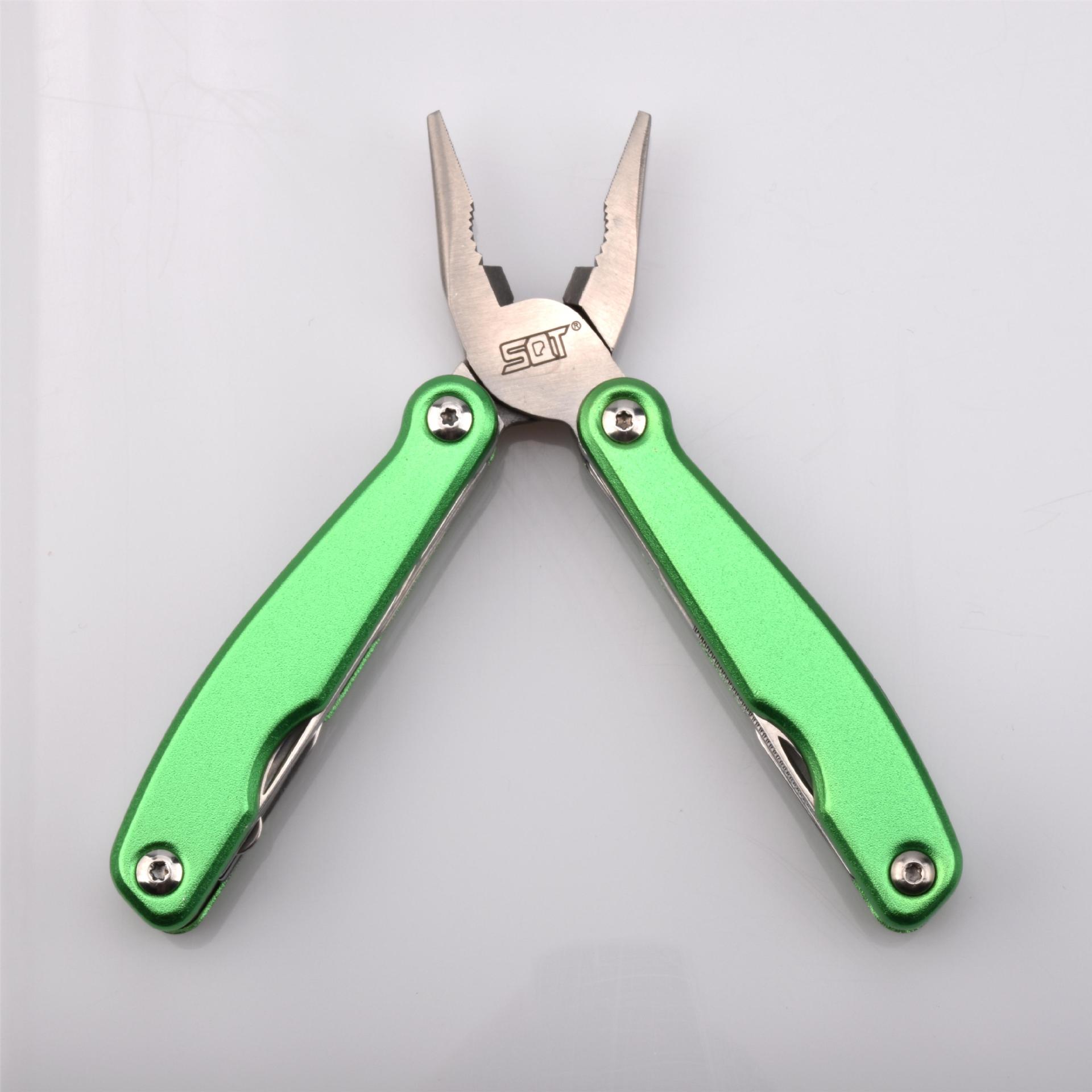 SQT Shunquan 2611S Mini alicates de herramientas de combinación multifunción Mini alicates de cuchillo plegable portátil