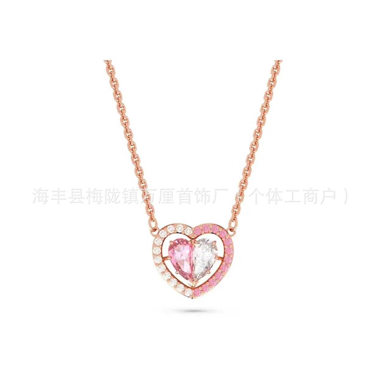 520双色项链【玫瑰金色】