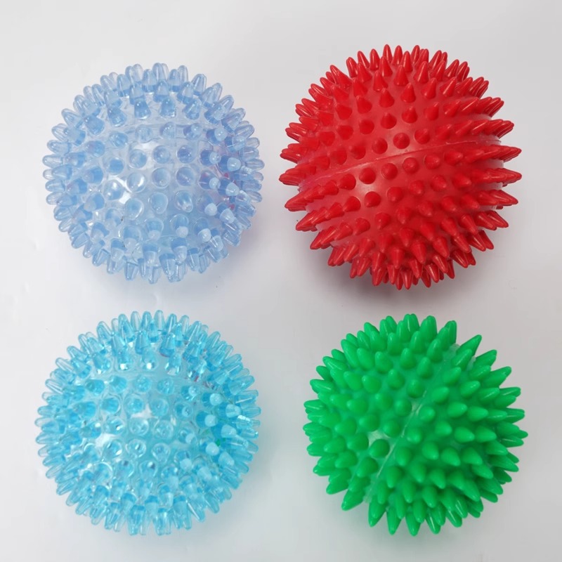 Bola de masaje, equipo táctil, ayudas didácticas para bebés, cepillo de espina, dispositivo de entrenamiento de integración sensorial para niños, juguete, educación temprana, bola de espina pequeña, bola de toque