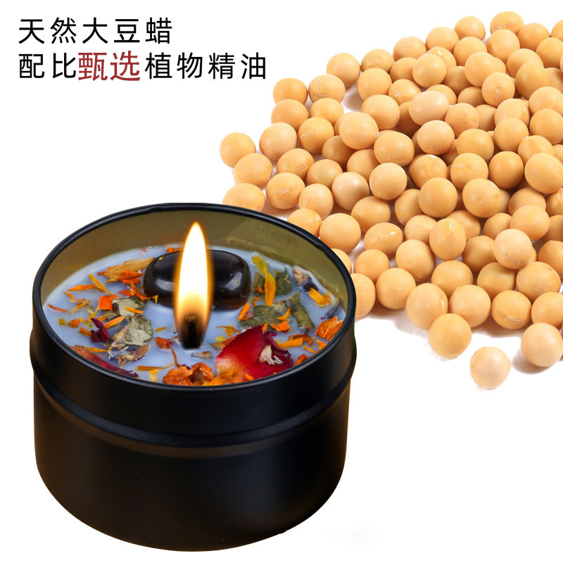 Yilan frasco de cera de soja flor seca frasco de cera al por mayor frasco de cera regalo de mano