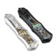 Outdoor micro-technology goddess abaub handle zinc alloy inlaid abaub handle EDC tool