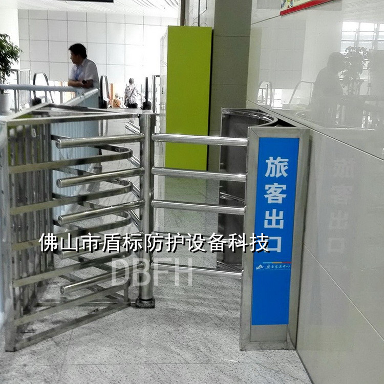 景区逆向不能通行旋转门高铁站半高单向转闸门人流控制旋转单向门