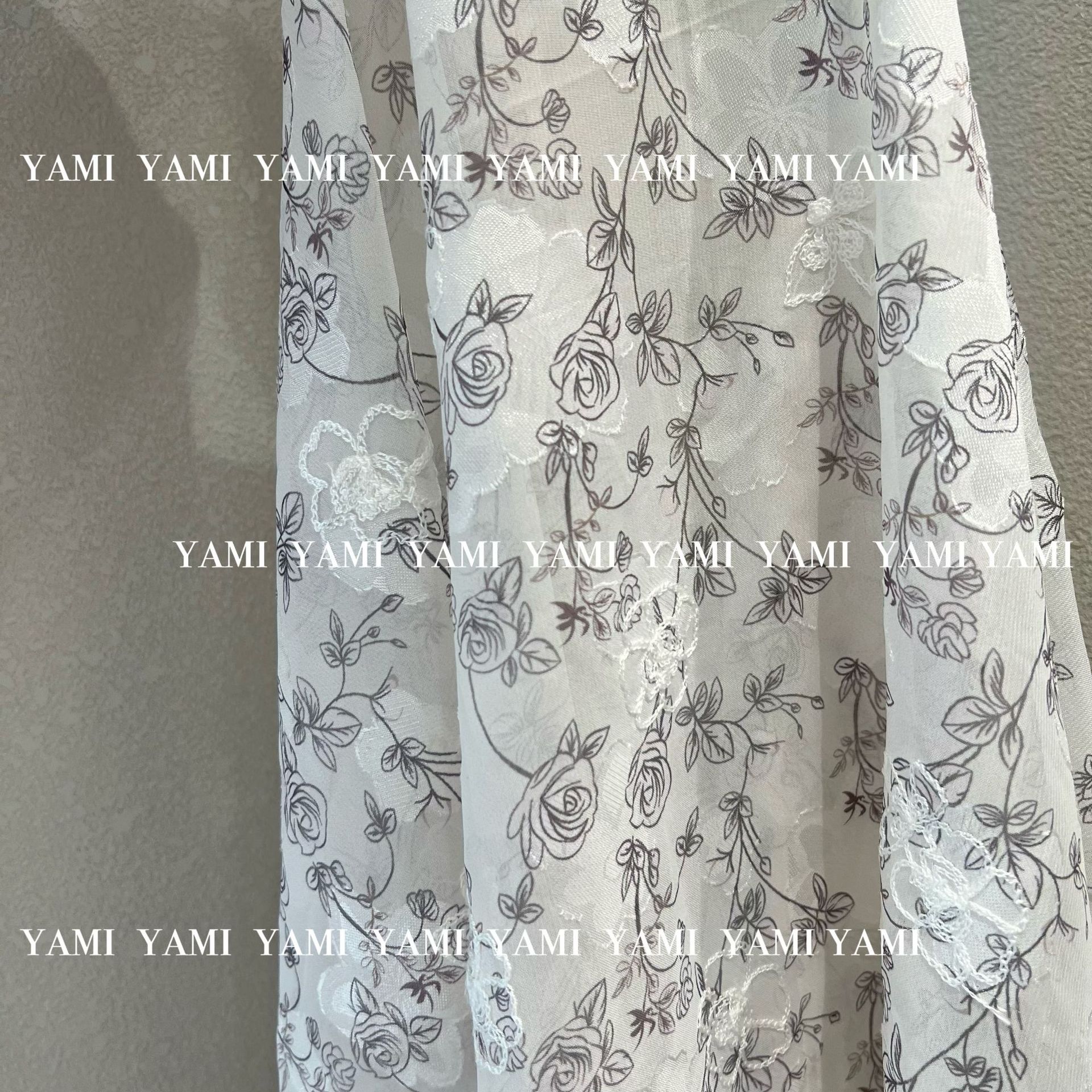 Impreso gasa jacquard corte Plum bordado hilo hanfu paño decorativo DIY niños LOLITA hilo suave