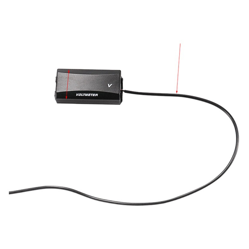 Motocicleta coche eléctrico voltímetro accesorios modificado 12V-48V pantalla LCD medidor electrónico motocicleta eléctrica general