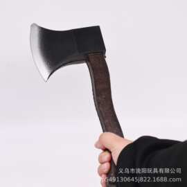 跨境热卖万圣节狂欢节玩具消防斧仿真表演道具斧头装备pu发泡假斧