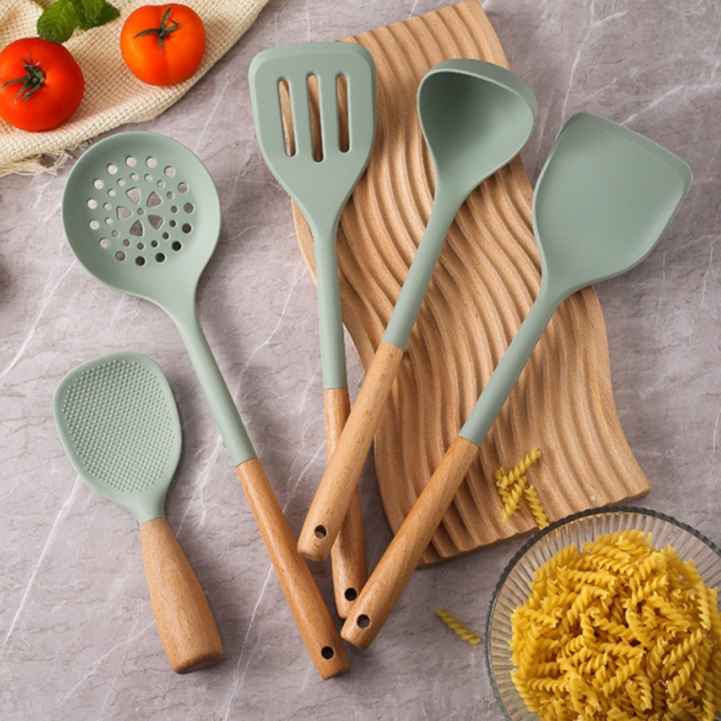 Специальная лопата для антипригарных горшков силиконовая лопата набор кухонной посуды