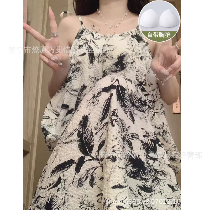 Pijama de cabina para mujeres polvo de cereza de verano algodón trenzado cojín de pecho pijama largo viento rojo de primavera y verano ropa para el hogar