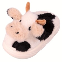I 43531 Thick Sole Cow Print Slippers ��ţ����Ь ŷ���羳��