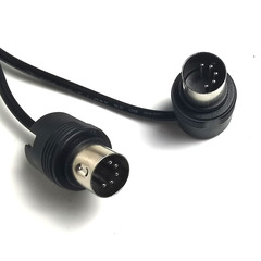MIDI Male-to-Male Cable: Dual-Use Straight & Right-Angle, 5-Pin, 5-Core Design for MIDI Keyboards, Effects Units, and Sound Card Connectivity