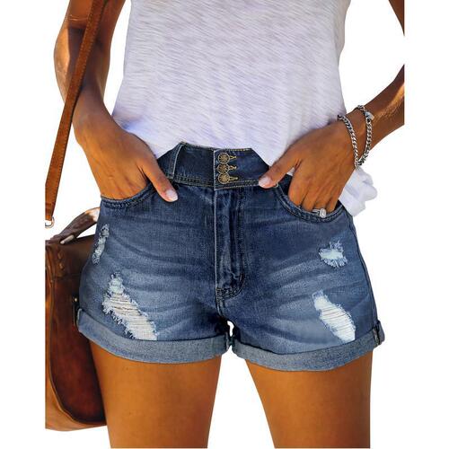 Women's Casual Denim Shorts Summer Jeans Stretchy Hot Short