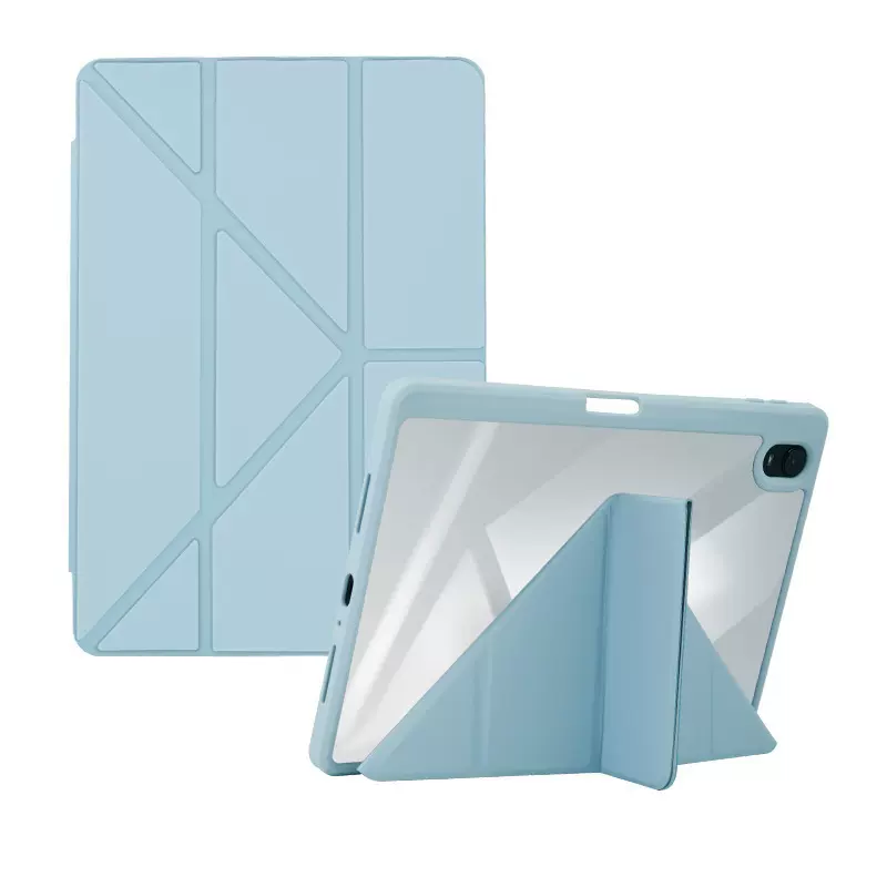 2024新款ipad保护套多磁吸y折10 Air5笔槽Pro11亚克力ipad保护壳