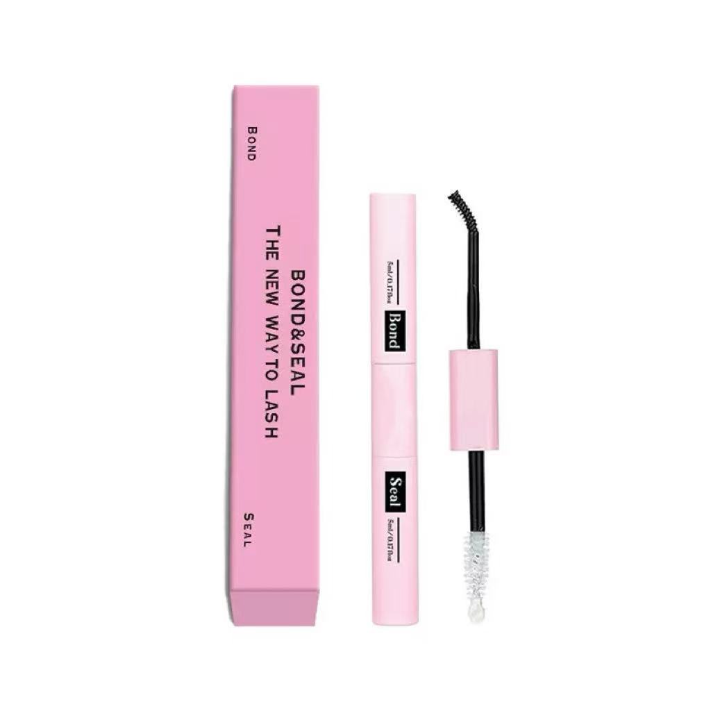 Foreign Trade Cross-Border Double-Headed Eyelash Glue Set Self-Grafting Segmented Eyelashes Antifreeze Bond+Sela Quick-Drying Super Sticky