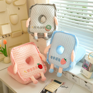 Spring and Summer double-sided ice bean nap pillow student office sleeping pillow nap artifact lying on the table nap pillow